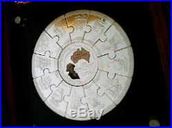 5 Oz Silver 2008 First Fleet Proof Coin Australia 13 Piece Jigsaw Coin Box Set