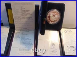 5 Proof Silver Eagles Box