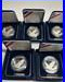 5 Sets- 2008 Bald Eagle Commemorative Silver Proof Dollar, Ea3 Us Mint, Box+coa