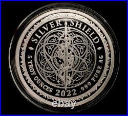5 oz silver proof Puppet Throne 2022.999 Pure COA Box Silver Shield SSG Limited
