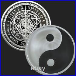 5 oz silver proof Yin Yang 2022.999 Pure COA Box Silver Shield SSG Asia Limited