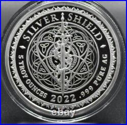 5 oz silver proof Yin Yang 2022.999 Pure COA Box Silver Shield SSG Asia Limited