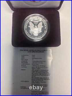 89-91,93,98 American Eagle Proof Coins. All Boxes, Display And COA 89-91,93,98 American Eagle Proof Coins. All Boxes, Display And COA