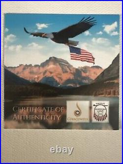 ALABAMA METEORITE #/500 COA MINT BOX 1 OZ SILVER Treasures of the US MESA GRANDE