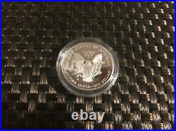 AMERICAN EAGLE 1996 P ONE OUNCE PROOF SILVER BULLION COIN OGP with BOX & COA