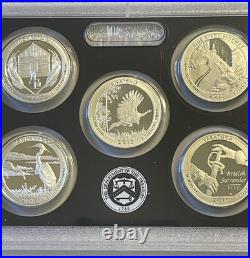 ATB. 2015 S SILVER proof quarters. No Box or Coa. In original plastic sleeve