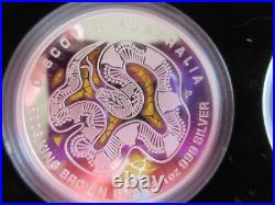 AUSTRALIA 2009 5-Coin 1 oz x 5 Silver'Discover Australia' Proof Set Wooden Box