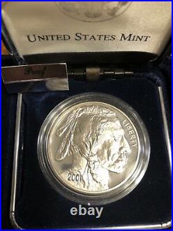 American Buffalo Commemorative Proof Silver Dollar 2001, Box