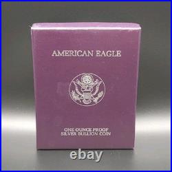 American Eagle 1988 $1 Proof Silver Coin 0.999 San Francisco with Box & Specs