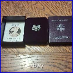 American Eagle 1988 Proof Silver $1 Coin San Francisco Mint with Box & Certificate