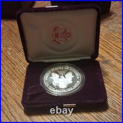 American Eagle 1988 Proof Silver $1 Coin San Francisco Mint with Box & Certificate