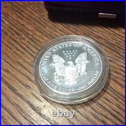 American Eagle 1988 Proof Silver $1 Coin San Francisco Mint with Box & Certificate