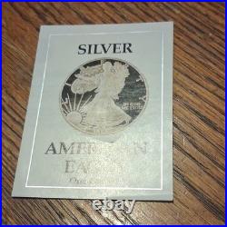 American Eagle 1988 Proof Silver $1 Coin San Francisco Mint with Box & Certificate