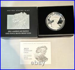 American Eagle 2023-W $1 silver proof coin (Box + CoA)