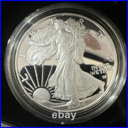 American Eagle 2024 One Ounce Silver Proof Coin West Point withBox & COA