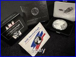 American Eagle 2026 Dual Date $1 Silver Proof- W Mint with Box & COA with OGP