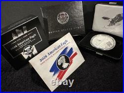 American Eagle 2026 Dual Date $1 Silver Proof- W Mint with Box & COA with OGP