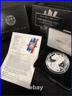 American Eagle 2026 Dual Date $1 Silver Proof- W Mint with Box & COA with OGP