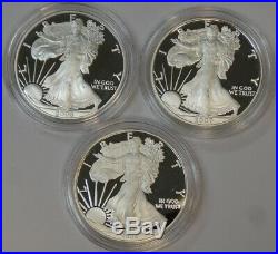 American Silver Eagle, 1 oz Proof Coin Lot, 2003 to 2016 withBox & Tech. Paper