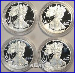 American Silver Eagle, 1 oz Proof Coin Lot, 2003 to 2016 withBox & Tech. Paper