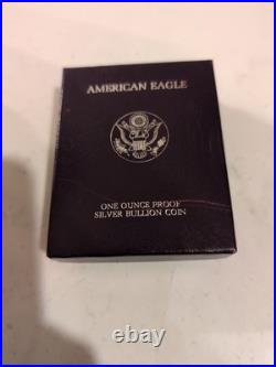 American Silver Eagle proof coin With Original Box And Certificate Of