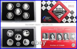 American Women Quarters 2022 Silver Proof Set 22WS 5 Quarters with Box & COA