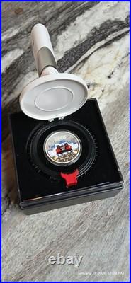 Back to the Future 1 oz Silver Proof Coin with Mr Fusion Display Box and COA NIB