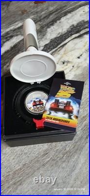 Back to the Future 1 oz Silver Proof Coin with Mr Fusion Display Box and COA NIB