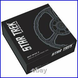 Beautiful 2015 Star Trek Deep Space Nine 1 oz Silver Proof Coin Tuvalu Box & COA