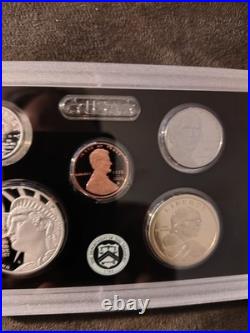 Beautiful hand Made Cherry Collector Box! With SILVER PROOF SET 250 Yrs