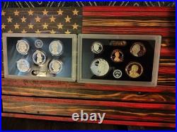 Beautiful hand Made Cherry Collector Box! With SILVER PROOF SET 250 Yrs
