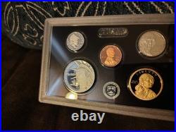 Beautiful hand Made Cherry Collector Box! With SILVER PROOF SET 250 Yrs