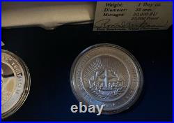 Box Set 2 2002 Shawnee Tribe Chief Tecumseh 1 Oz. 999 Silver Proof $1 Coin Box Set 2 2002 Shawnee Tribe Chief Tecumseh 1 Oz. 999 Silver Proof $1 Coin