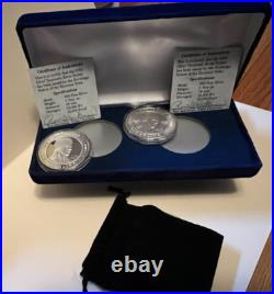 Box Set 2 2002 Shawnee Tribe Chief Tecumseh 1 Oz. 999 Silver Proof $1 Coin Box Set 2 2002 Shawnee Tribe Chief Tecumseh 1 Oz. 999 Silver Proof $1 Coin