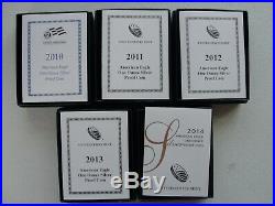 COMPLETE SET 1986 2014 US Silver Eagle Proof Coins All Original Boxes & COA's