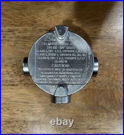 Calbrite S60700GUAT 3/4 SS316 Explosion Proof Conduit Outlet Box StainlessSteel