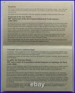 Canada 2004 ANA Special Edition Packaging Silver Proof 8-Coins Set, RCM Box COA