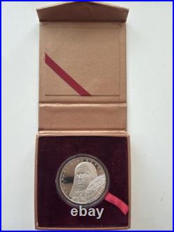 Charles Lindberg ATLANTIC FLIGHT. 999 Silver Proof Coin & Original Box Scarce