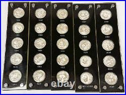 China 2007 Panda 25th Anniversary 25 pc 1/4 Oz Silver Coin Proof Set +BOX China 2007 Panda 25th Anniversary 25 pc 1/4 Oz Silver Coin Proof Set +BOX