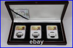 China Forbidden City 600th Anniv Silver Proof Set PF70 Ultra Cameo Gov COA Box