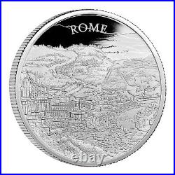 City Views Rome 2022 UK 1oz Silver Proof Coin (withBox & COA)