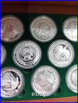 Coin Fine Silver Proof Sydney 2000 Olympic 16 x $5 Coin Series Australia Box Coa Coin Fine Silver Proof Sydney 2000 Olympic 16 x $5 Coin Series Australia Box Coa