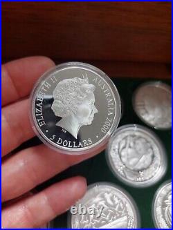 Coin Fine Silver Proof Sydney 2000 Olympic 16 x $5 Coin Series Australia Box Coa Coin Fine Silver Proof Sydney 2000 Olympic 16 x $5 Coin Series Australia Box Coa