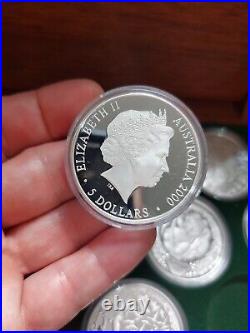 Coin Fine Silver Proof Sydney 2000 Olympic 16 x $5 Coin Series Australia Box Coa Coin Fine Silver Proof Sydney 2000 Olympic 16 x $5 Coin Series Australia Box Coa