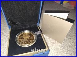 Coin Silver Proof £5 Gold Plated Edition 2012 Queens Diamond Jubilee BOX / COA