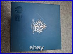 Coin Silver Proof £5 Gold Plated Edition 2012 Queens Diamond Jubilee BOX / COA