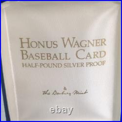 Danbury Mint Honus Wagner Pittsburgh Pirates Baseball Silver Proof with Box