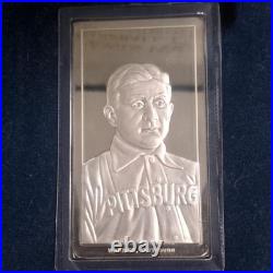 Danbury Mint Honus Wagner Pittsburgh Pirates Baseball Silver Proof with Box