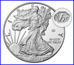 End of World War II 75th Anniversary American Eagle Silver Proof Coin IN BOX