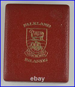 FALKLAND ISLANDS 1985 £25 SELF SUFFICIENCY 5oz SILVER PROOF boxed/coa